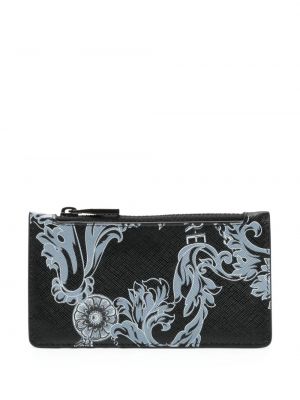 Kožená peňaženka s potlačou Versace Jeans Couture