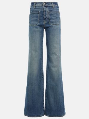 Jeans bootcut taille haute Nili Lotan bleu