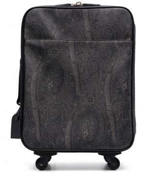 Кожаный куфар с принт с пейсли десен Etro