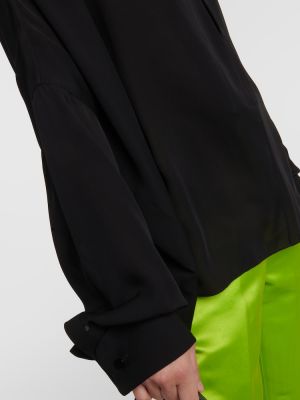 Camicia di raso di seta Tom Ford nero