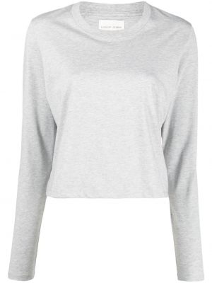 T-shirt en coton avec manches longues Loulou Studio gris