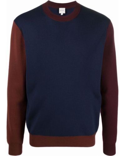 Jersey de lana merino de tela jersey Paul Smith azul