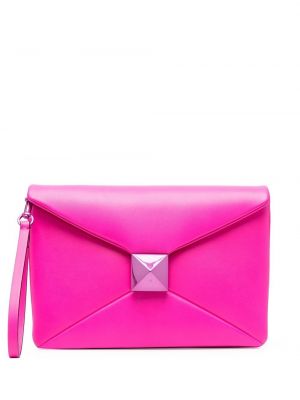 Clutch torbica Valentino Garavani ružičasta