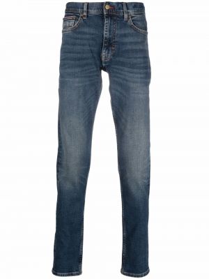 Smal låg midja skinny fit-jeans Tommy Hilfiger blå