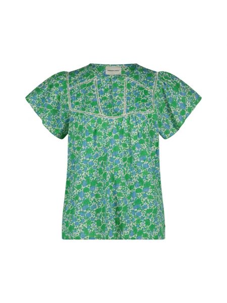 Bluzka z falbankami Fabienne Chapot zielona