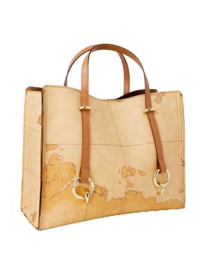 Shopper handtasche mit taschen Alviero Martini 1a Classe beige