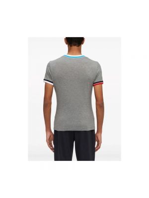Camiseta de algodón Salvatore Ferragamo gris