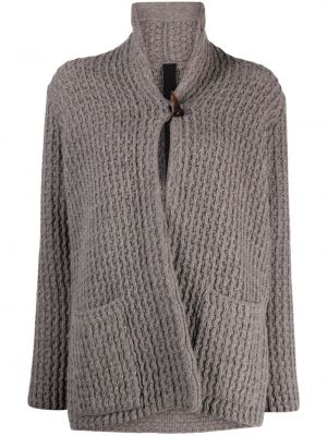 Cardigan di lana chunky Forme D'expression grigio