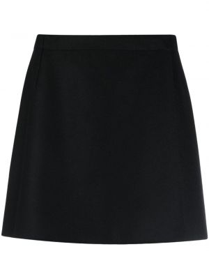 Μάλλινη φούστα mini κασμίρ Moncler μαύρο