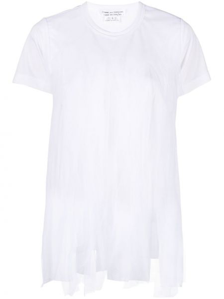 T-shirt tiulowa Comme Des Garcons Comme Des Garcons, biały