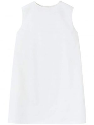 Βαμβακερή φόρεμα Jil Sander λευκό
