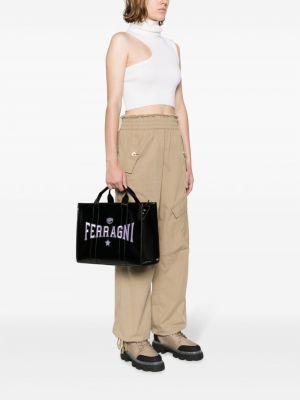 Leder shopper handtasche Chiara Ferragni