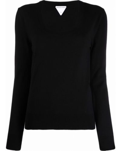 Jersey de cachemir de tela jersey con estampado de cachemira Bottega Veneta negro