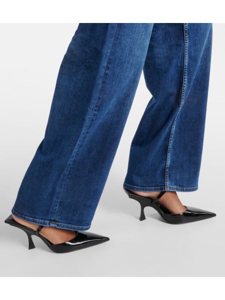 Brīva piegriezuma straight fit džinsi Ag Jeans zils