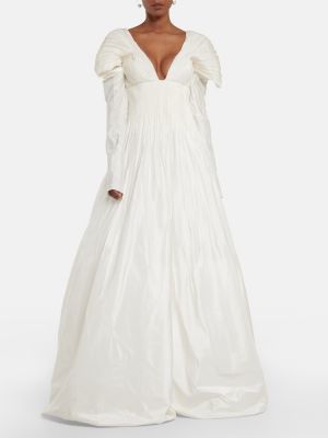 Копринена макси рокля Danielle Frankel бяло