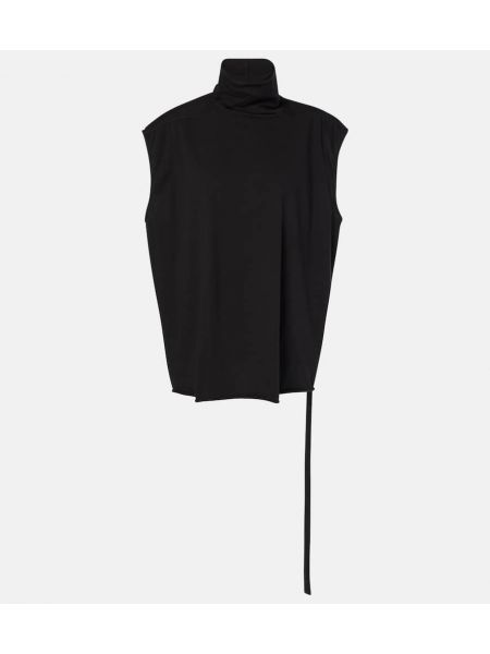 Jersey bomull t-shirt Rick Owens svart