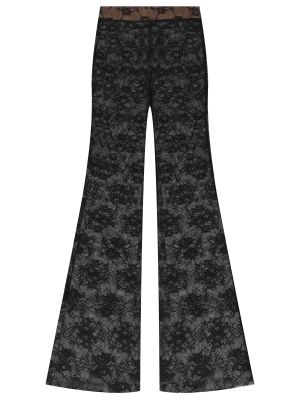 Кружевные прямые брюки Les Archives черные