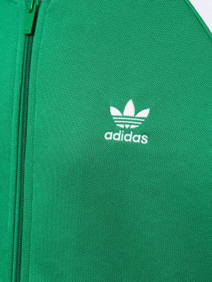 Pruhovaná mikina Adidas Originals zelená