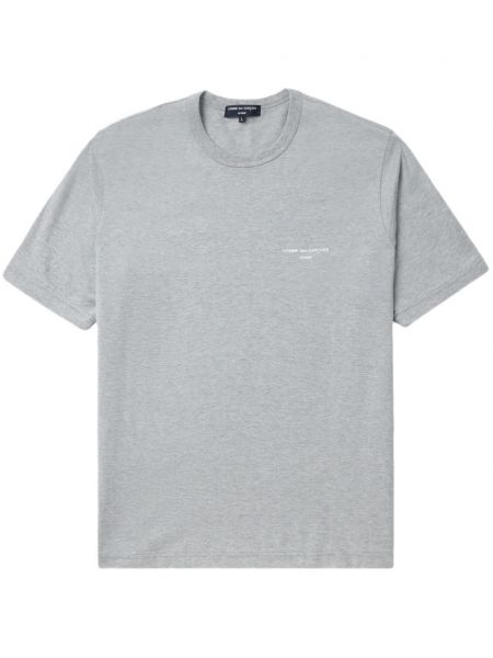 Bavlněné tričko s potiskem Comme Des Garçons Homme šedé
