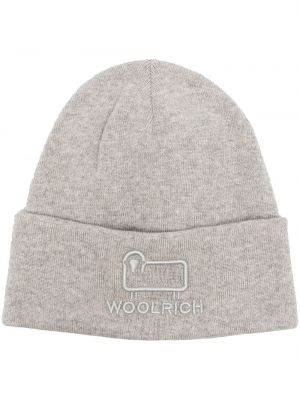 Mütze mit stickerei Woolrich grau
