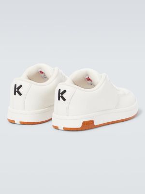 Δερμάτινα sneakers Kenzo λευκό