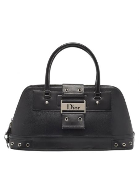 Torba skórzana retro Dior Vintage czarna