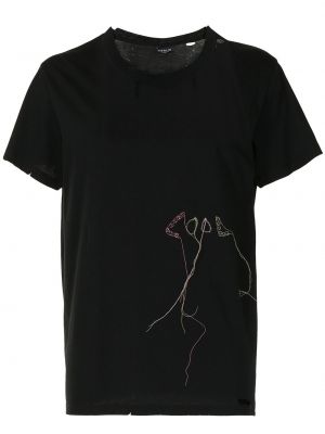 T-shirt ricamato Cool T.m nero