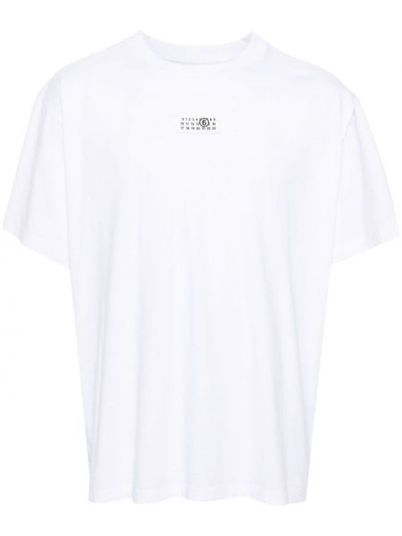 T-shirt di cotone Mm6 Maison Margiela bianco