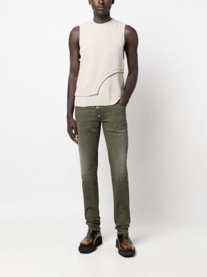 Skinny džíny Dsquared2 zelené