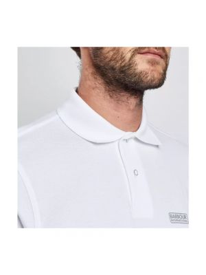 Polo slim fit Barbour blanco