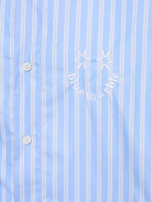 Camicia di cotone con stampa Bluemarble blu