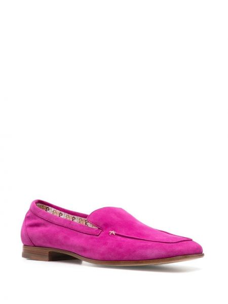 Kožené semišové loafers Fratelli Rossetti růžové