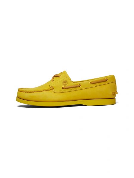 Туфли из нубука Timberland желтые