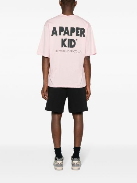 Raštuotas medvilninis marškinėliai A Paper Kid