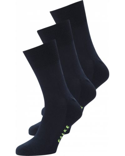 Jednofarebné bavlnené nylonové ponožky Falke - modrá