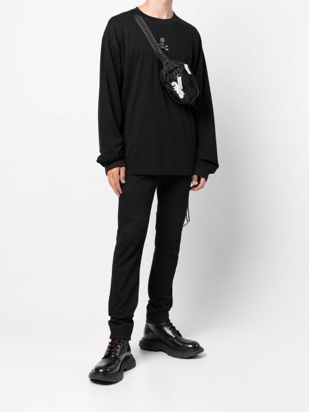 Camiseta con apliques Mastermind Japan negro