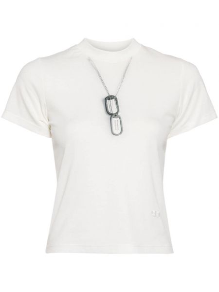 Βαμβακερή μπλούζα με σχέδιο Ground Zero λευκό