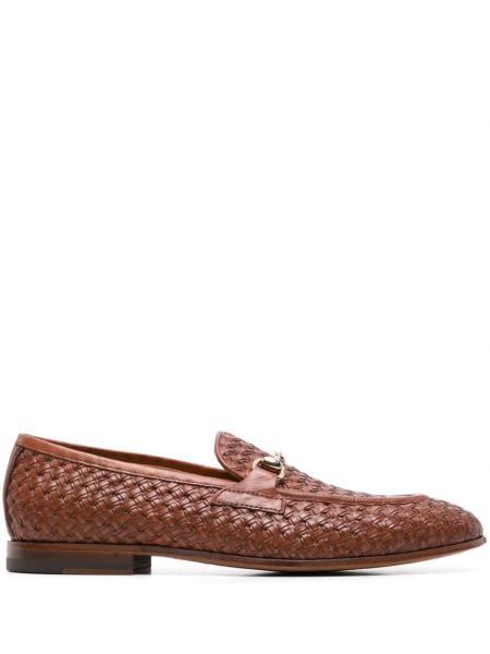 Pantofi loafer din piele Scarosso maro