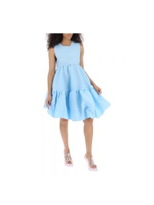 Mini vestido asimétrico Cecilie Bahnsen azul