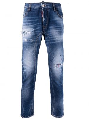 Nødlidende stretch jeans Dsquared2 blå