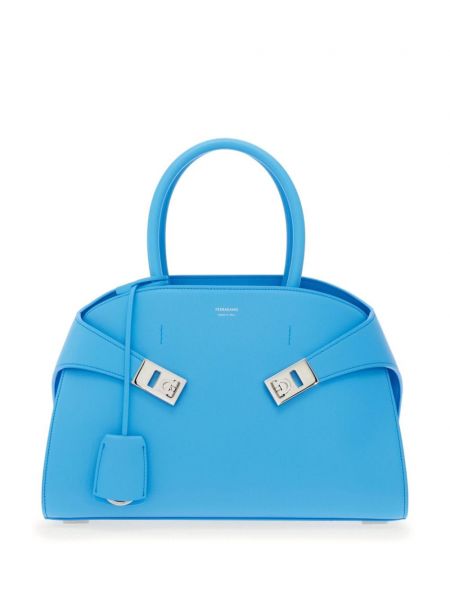 Τσάντα shopper Ferragamo μπλε