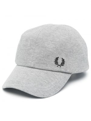 Casquette brodé Fred Perry gris