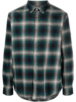Flanel srajca s karirastim vzorcem Woolrich zelena