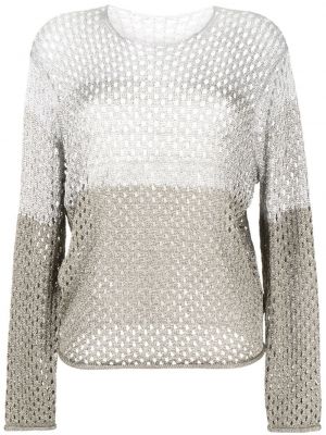 Mesh pullover Dion Lee silber