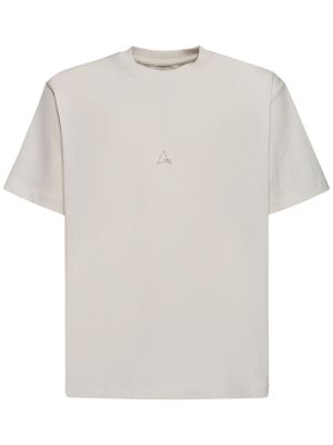 Camiseta de algodón Roa blanco