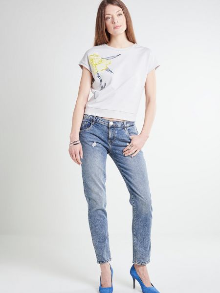 Jeansy skinny slim fit Trussardi Jeans niebieskie
