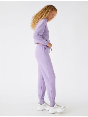 Sportovní kalhoty Koton fialové