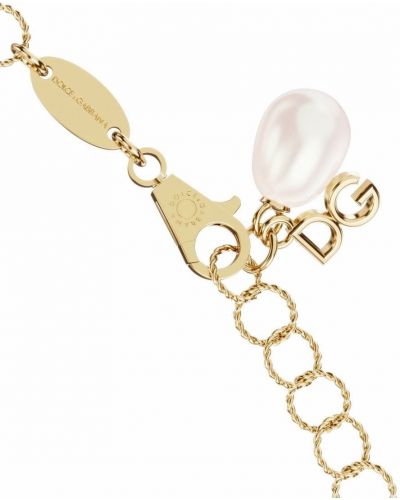 Bracelet avec perles Dolce & Gabbana jaune