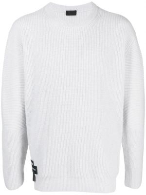 Вълнен пуловер Moncler сиво
