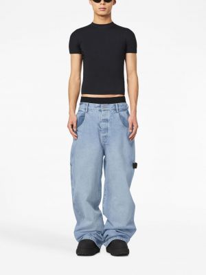 Oversized džíny s nízkým pasem Marc Jacobs modré